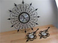Welby Mid Century Modern Clock and Candleholders