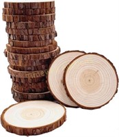 20 Pcs 3.5-4in. Wood Slices for DIY Crafts