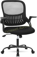 Black Mid Back Chair  18.5D x 26.3W x 41.5H