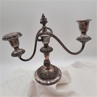 Ornate Weighted Double Snaking Candelabra