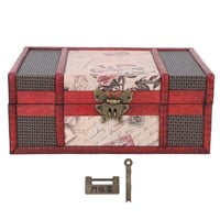 Wooden Storage Box 21.5x14.5x7.7cm with Lock