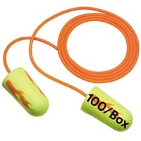 3M E-A-Rsoft Yellow Ear Plugs  100/Box  Corded