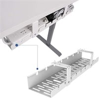 FLEXISPOT Cable Tray  19.7x4.7in White