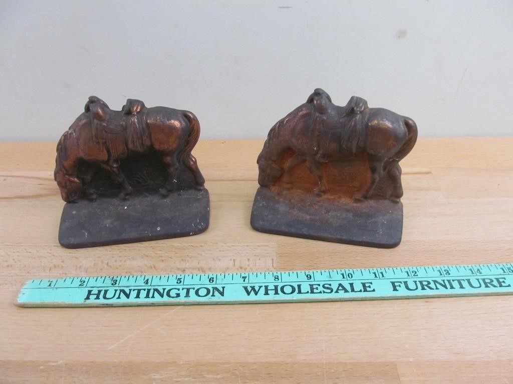 Western Horse Cowboy Bookends