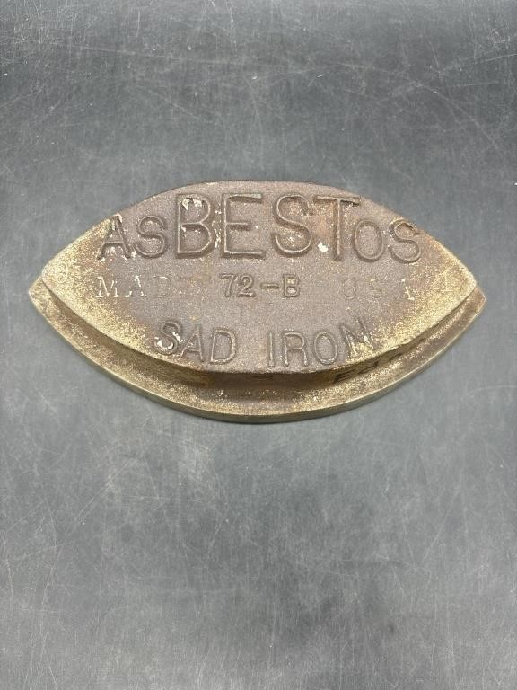 1920’s Antique Asbestos Sad Iron