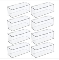 MDesign Plastic Stackable Storage Containers 8pk