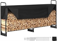 VEVOR 8.5FT Outdoor Firewood Rack with Cover