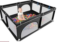 Flavery Baby Playpen black 50x50x26"