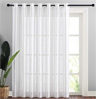 NICETOWN Grommet linen like curtains 100x84"