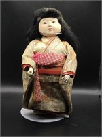 Vintage Mid Century Porcelain Japanese Doll with