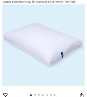 Casper Essential Pillow for Sleeping, King,