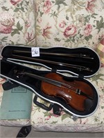 1931 Violin with case and books