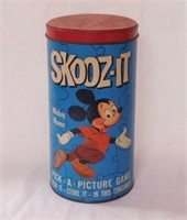 1963 Ideal Skooz-It Mickey Mouse picture game in