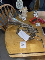 Henry Destin silver plated double French horn