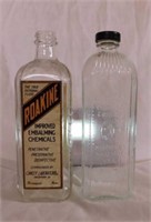 Roakine Embalming fluid glass bottle -