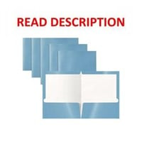 Light Blue Folder  100 Sheets  2 Compartments
