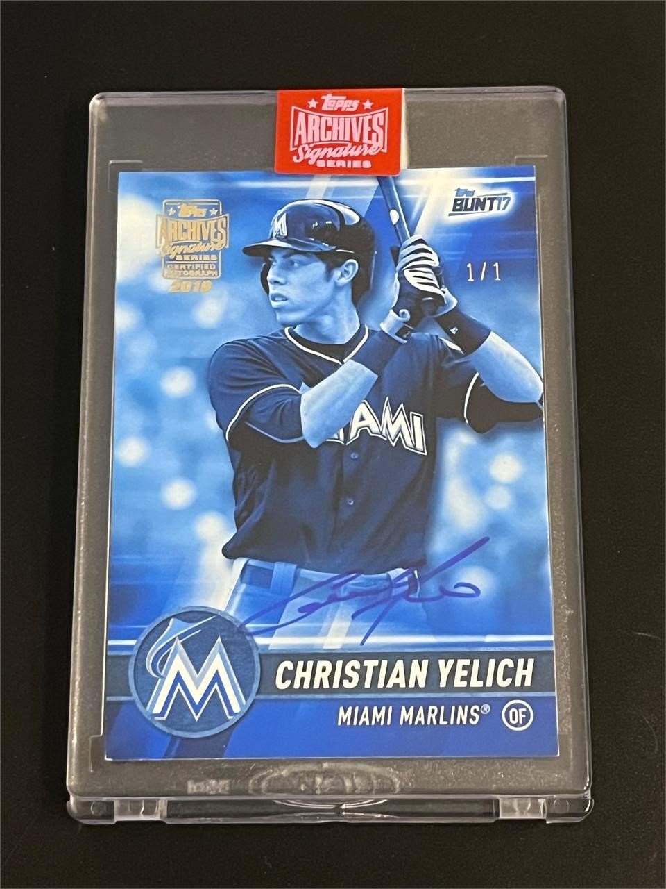 Christian Yelich Archives Blue Auto 1/1
