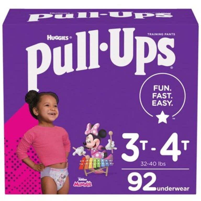 Pull-Ups Girls Potty Training Pants 3T-4T 92 CT