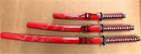 3pc Japanese traditional Katana Swords
