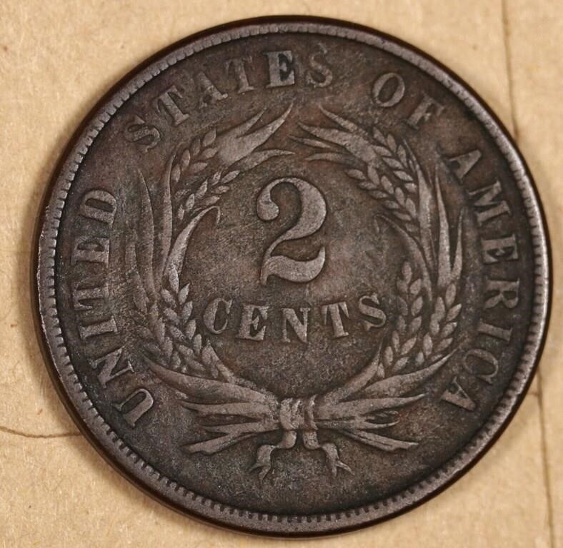 1871 2 Cent Copper