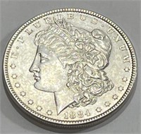 1884 p BU Grade Morgan Silver Dollar