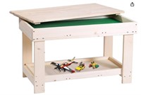 Kids Activity Table with Board for Bricks