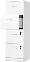 YITAHOME 4-Drawer File Cabinet  15.86 Deep  White