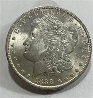 1888 P Crisp BU Grade Morgan Dollar Better Date