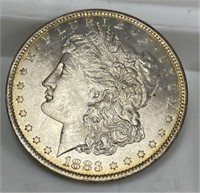 1883 O  Toned BU Grade Morgan Dollar