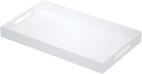 NIUBEE Acrylic Tray 12x20 - White Organiser
