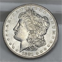 1881 s PL Reverse BU Grade Morgan Dollar
