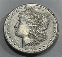 1885 o AU CU Grade Morgan Silver Dollar