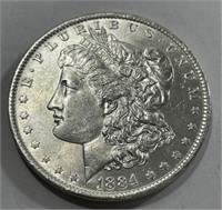 1884 o BU Grade Morgan Silver Dollar