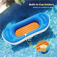 QPAU Pool Floaties for Adults, Tanning Pool Loungr