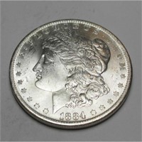 1884 o BU Grade Morgan Silver Dollar