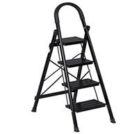 DlandHome Aluminum Ladder 4 Step Ladder