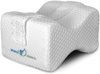 Memory Foam Knee Pillow - Supports Spine Alignment