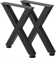 VEVOR Set of 2 Steel Table Legs, 28x24x3.1