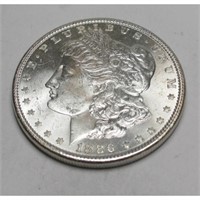 1886 P BU Grade Morgan Silver Dollar