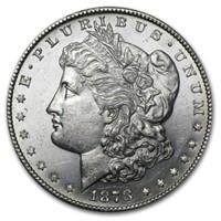 1878 S CH BU Morgan Silver Dollar
