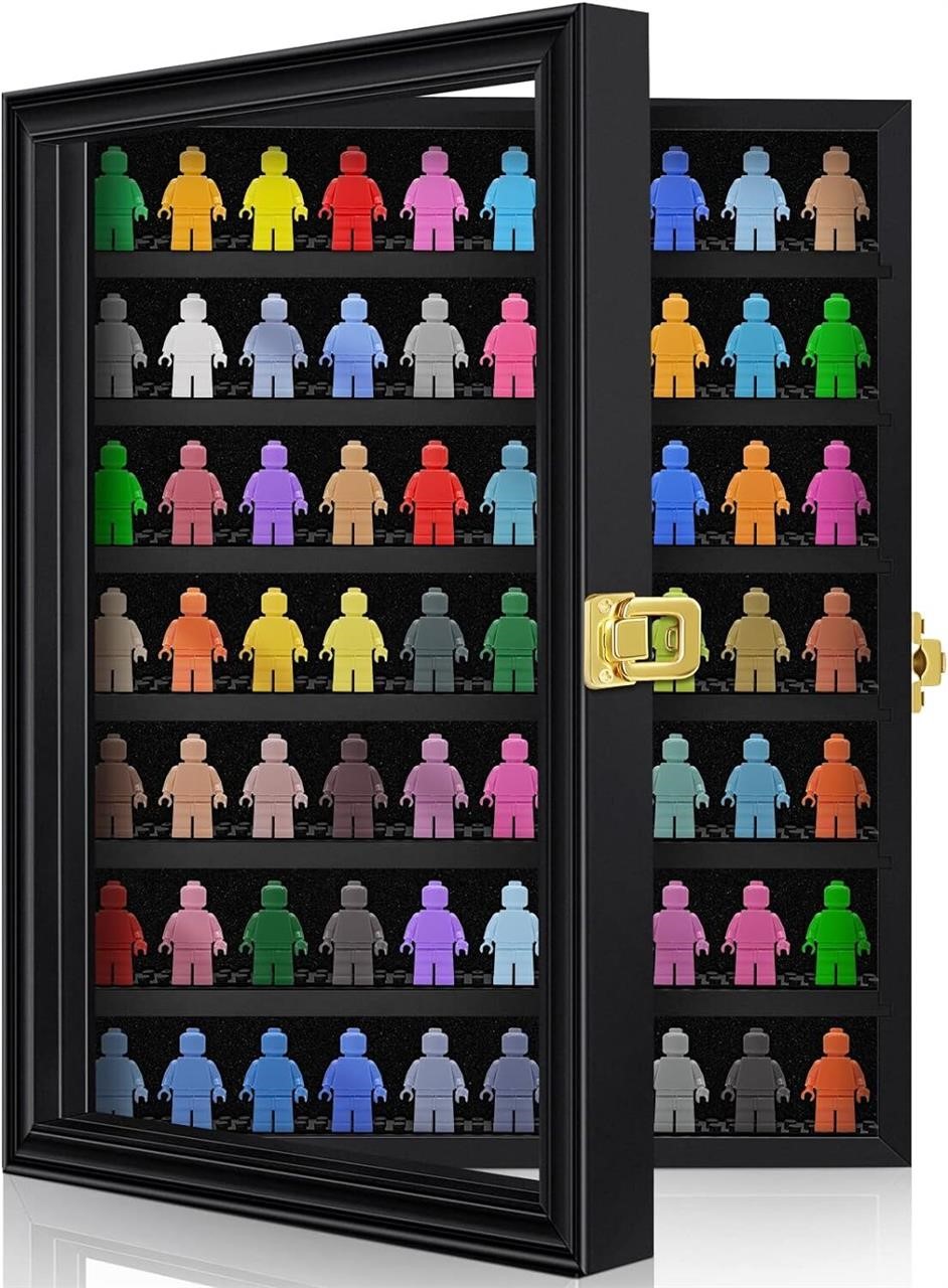 Mlikero Display Case  7 Rows  Black