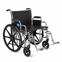 Medline Wheelchair  24 Wide Seat  Chrome