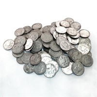 (50) Franklin Half Dollars 90% Silver