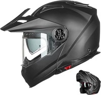 *ILM Motorcycle Full Face Modular ATV Helmet - L