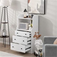 LOKO 3 Drawers Dresser with Shelves