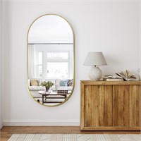 Gold Oval Mirror 48'x24' for Bathroom