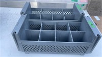 LOT OF 2 PCS CAMBRO CUTLERY RACK 8 COMPARTMENT