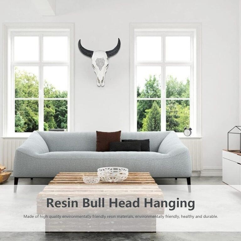 oulimaoyi Resin Beef Head Hanging Sculpture