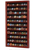 *Lockable Military Challenge Coin Display Case