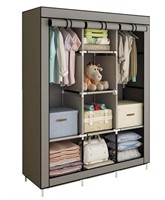 Canvas Wardrobe Cupboard storage grey